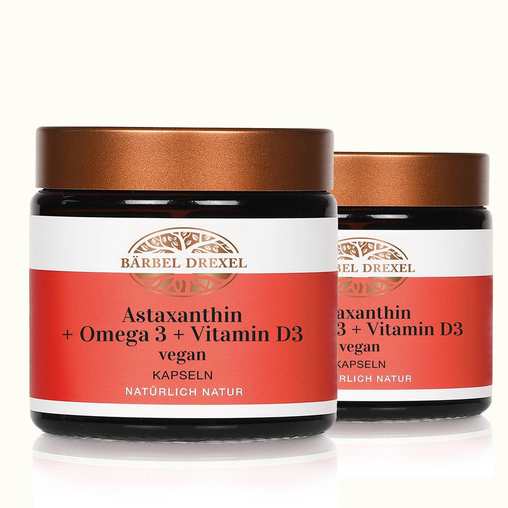 Duo Astaxanthin + Omega 3 + Vitamin D3 vegan Kapseln